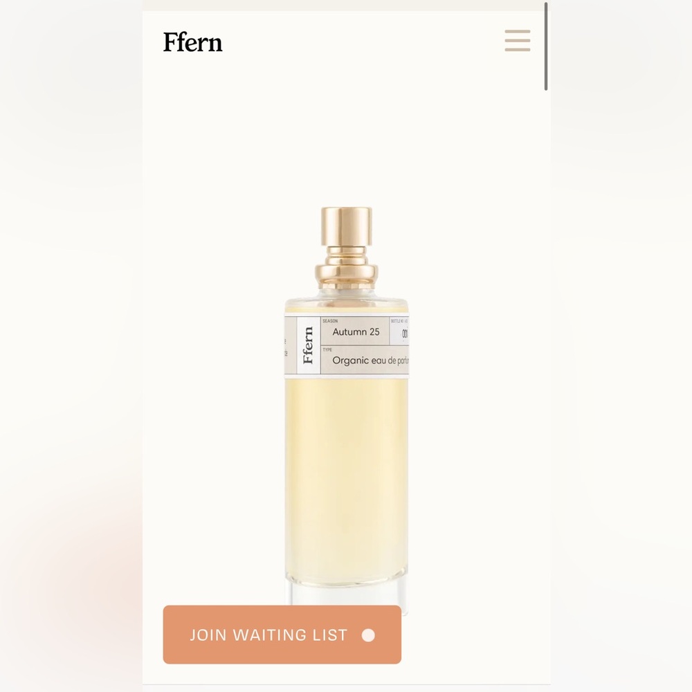 Ffern Organic Eau de Parfum- Autumn 25